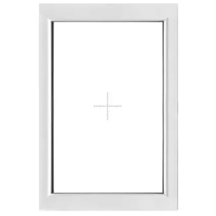 Fenêtre fixe Solid Esterno 346879 - blanc - 900 (H) x 900 (L) mm