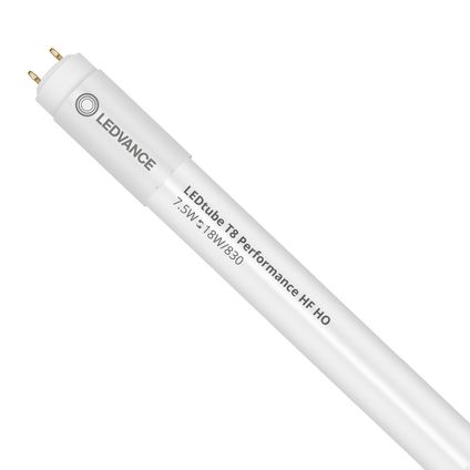 Ledvance Tube LED T8 Performance (HF) High Output 7.5W 1000lm - 830 Blanc Chaud | 60cm - Équivalent 18W