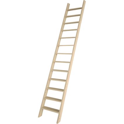 HandyStairs escalier de meunier "Step" - 13 marches en bois de pin - 50 cm de large