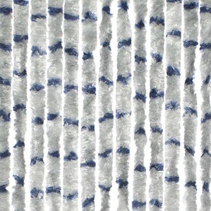 Travellife Chenille vliegengordijn Streep grijs/blauw 56x185cm