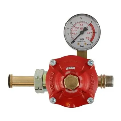 Régulateur de pression de gaz réglable Gimeg 0-6bar shell x 3/8l