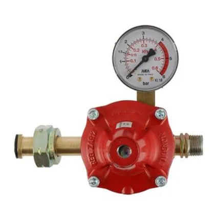 Régulateur de pression de gaz réglable Gimeg 0-6bar shell x 3/8l 2