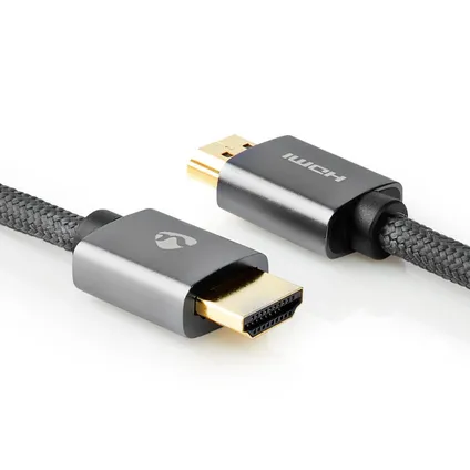 Nedis High Speed ​​HDMI-Kabel met Ethernet | CVTB34000GY20 | Grijs 3