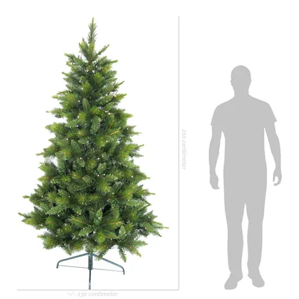 Sapin de Noël artificiel 'King Tree' - Avec éclairage - 350 LED - ⌀130 cm - ↕210 cm 5