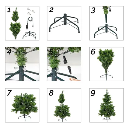 Kunstkerstboom 'King Tree' - Met verlichting - ⌀130 cm -↕210 cm 7