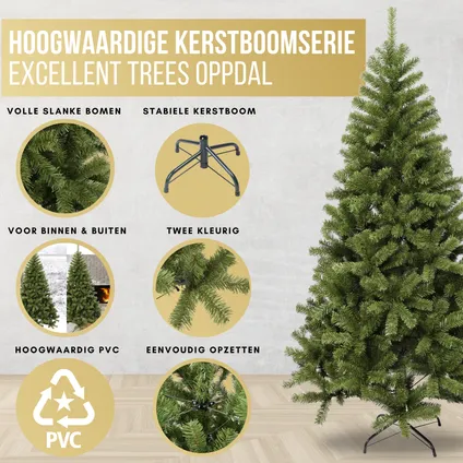 Kerstboom Excellent Trees® Oppdal 180 cm - Slanke kunstkerstboom 2