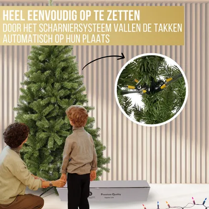 Kerstboom Excellent Trees® Oppdal 180 cm - Slanke kunstkerstboom 6