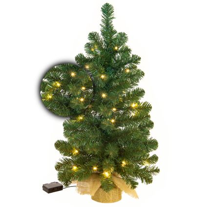 Excellent Trees® LED Jarbo 60 cm Kerstboom met verlichting - Kunstkerstboom 35 LED Lampjes