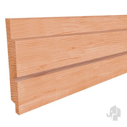 Elephant - rhombus plank - douglas hout - PEFC - recht - 27x129(145)x3000mm