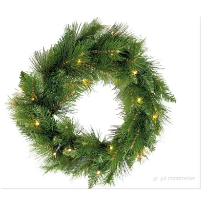 Combi de Noël King Tree - Couronne - Sapin de Noël artificiel - Avec LED - Extérieur/intérieur 5