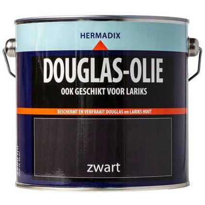 Hermadix Douglas Olie - zwart - 0,75 liter mat