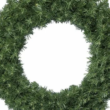 Decoris Kerstkrans - kunst - groen - 50 cm 2
