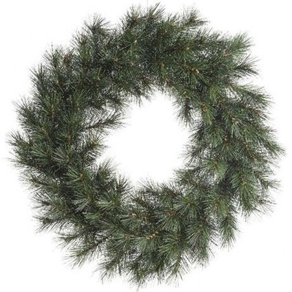 Decoris Kerstkrans Malmo - groen - kunst - 60 cm