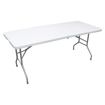 Table pliante ERRO - table rabattable - 180x74 cm - blanche