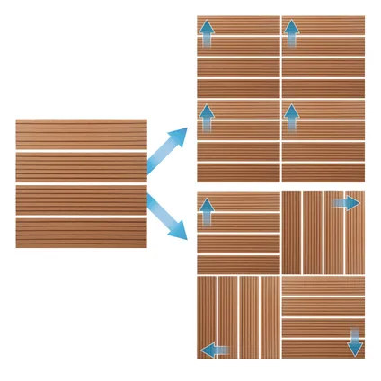 ML-Design WPC vloerelement voor zonnedouche, zwembadtrap of zwembad 6