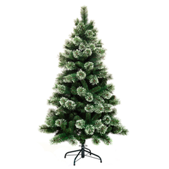 Praxis 4goodz Gracious Frosted Pine Kerstboom 150 cm - Groen/Wit aanbieding