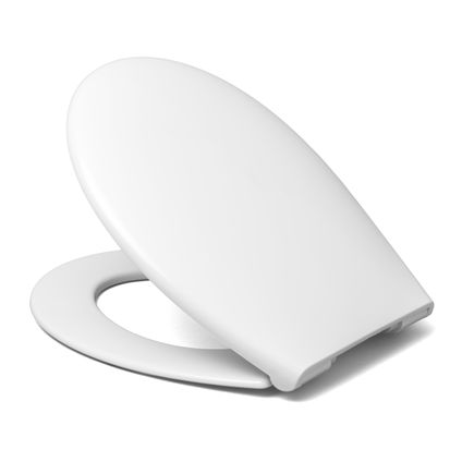 RTS toiletzitting wit van gerecycled materiaal verstelbaar en met soft-close