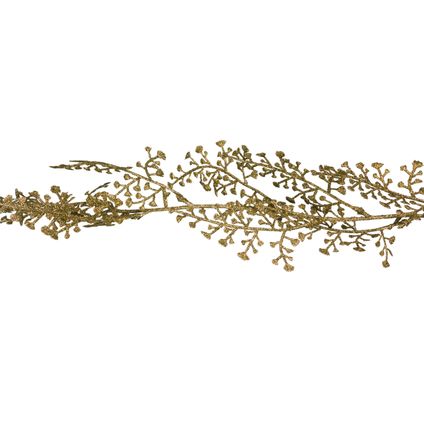 Cosy at Home kerstboom slinger - goud - 180 cm - kunststof