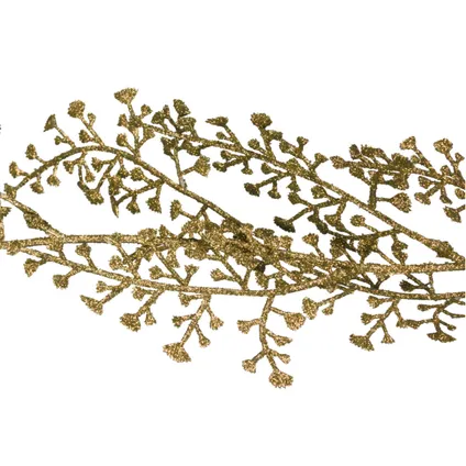 Cosy at Home kerstboom slinger - goud - 180 cm - kunststof 2