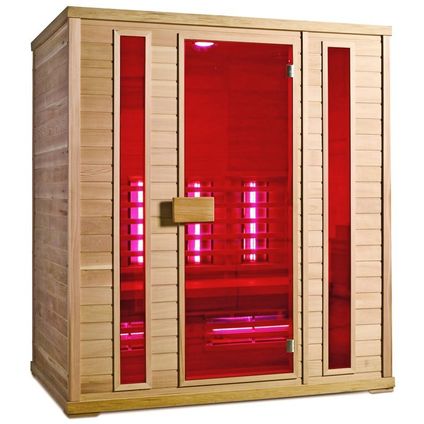 Novum Health Company 7 infrarood sauna met DUO stralers - Hemlock