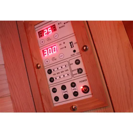 Novum Health Company 7 infrarood sauna met DUO stralers - Hemlock 2