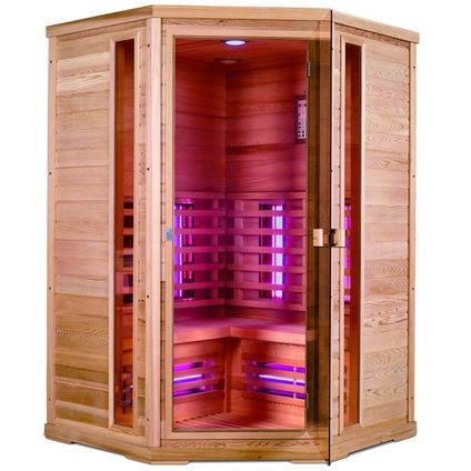 Health Company 5 sauna à infrarouges avec DUO stralers - Hemlock