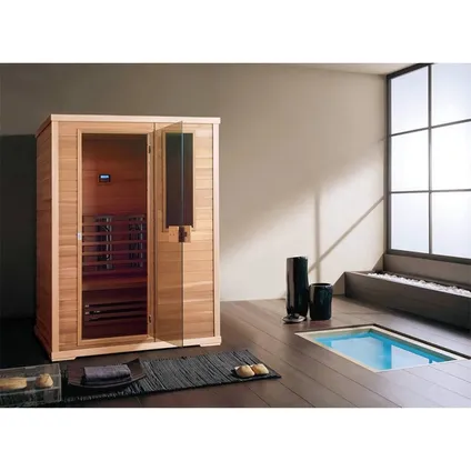 Novum Health Company 4 infrarood sauna met Full Spectrum stralers - Hemlock 3