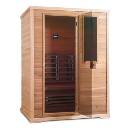 Health Company 4 sauna à infrarouges avec DUO stralers - Hemlock