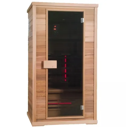 Health Company 2 sauna à infrarouges avec DUO stralers - Hemlock