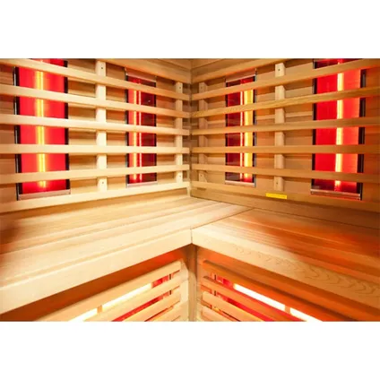 Novum Health Company 6 infrarood sauna met Full Spectrum stralers - Hemlock 4