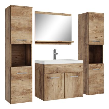 Meuble de salle de bain Montreal XL - Badplaats - 60 cm Chêne châtaignier