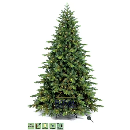 Royal Christmas® Arbre de Noël artificiel Visby 150 cm | Y compris l'éclairage LED 2