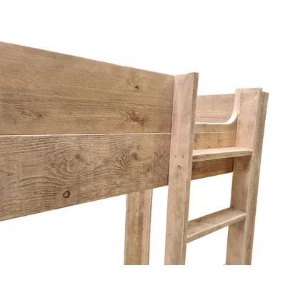 Wood4you - Hoogslaper - Noortje - bed met bureau - steigerhout 210Lx165Hx96D cm 3