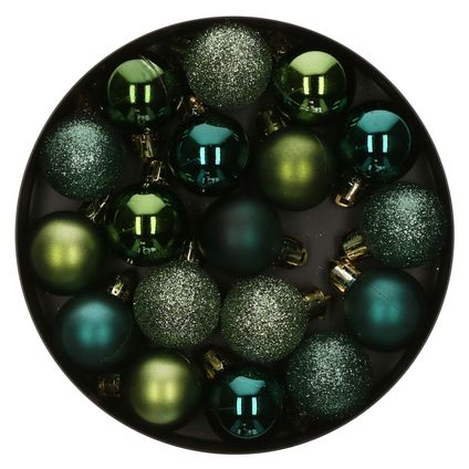 Atmosphera Kerstballen - 18ST - groen - glans en mat