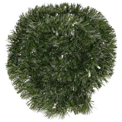 Decoris kerstslinger - groen/transparant - 270 x 7,5 cm - lametta 3