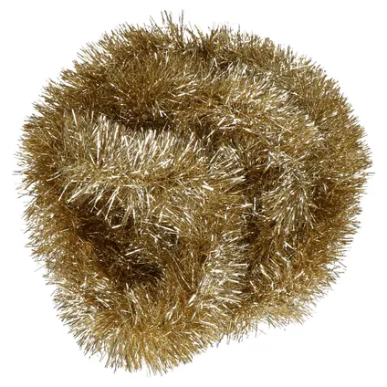 Decoris kerstslinger - goud - 270 x 10 cm - lametta - folie - guirlande - kerstversiering 2