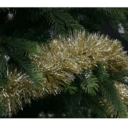 Decoris kerstslinger - goud - 270 x 10 cm - lametta - folie - guirlande - kerstversiering 4