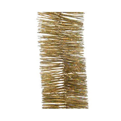 Decoris kerstslinger - goud glitter - 270 cm - folie/lametta slinger