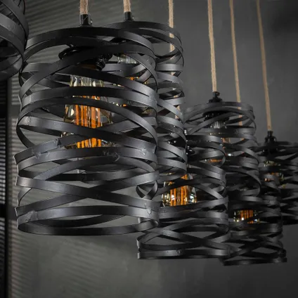 Hoyz - Industriele Hanglamp - 7 Lampen - Twist Wikkel - XL 5