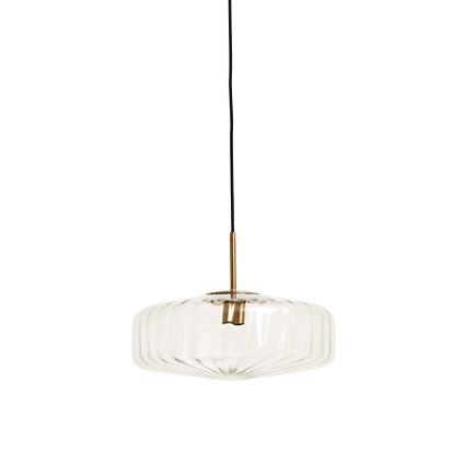 Light & Living - Hanglamp PLEAT - Ø30x17cm - Helder