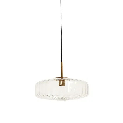 Light & Living - Hanglamp PLEAT - Ø30x17cm - Helder