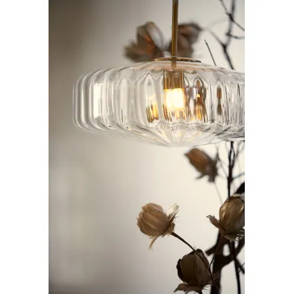 Light & Living - Hanglamp PLEAT - Ø30x17cm - Helder 5