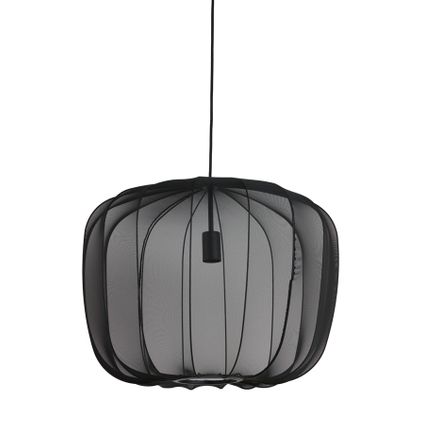 Light & Living - Hanglamp PLUMERIA - Ø60x45cm - Zwart