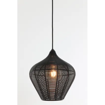 Light & Living - Hanglamp ALVARO - Ø27x29.5cm - Zwart 2