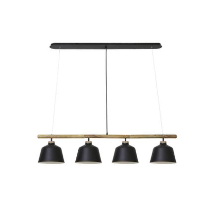 Light & Living - Hanglamp BANU - 132x25x30cm - Zwart