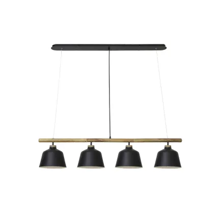 Light & Living - Hanglamp BANU - 132x25x30cm - Zwart