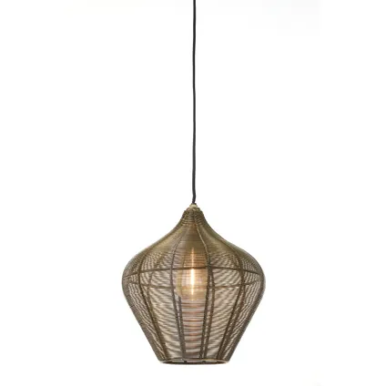 Light & Living - Hanglamp ALVARO - Ø27x29.5cm - Brons 2