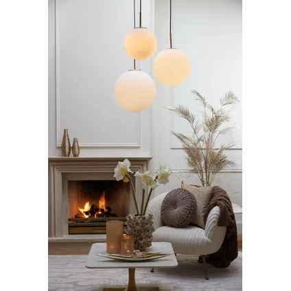 Light & Living - Hanglamp MEDINA - Ø30x30cm - Wit 4