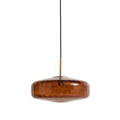 Light & Living - Hanglamp PLEAT - Ø40x17cm - Bruin