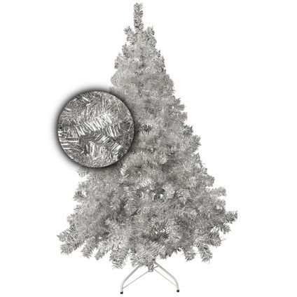 Excellent Trees Sapin de Noël Artificiel Argenté 210 cm